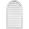 Ekena Millwork Round Top Surface Mount PVC Gable Vent: Functional, w/ 2"W x 2"P Brickmould Sill Frame, 24"W x 42"H GVPRT24X4203SF - alternate 1